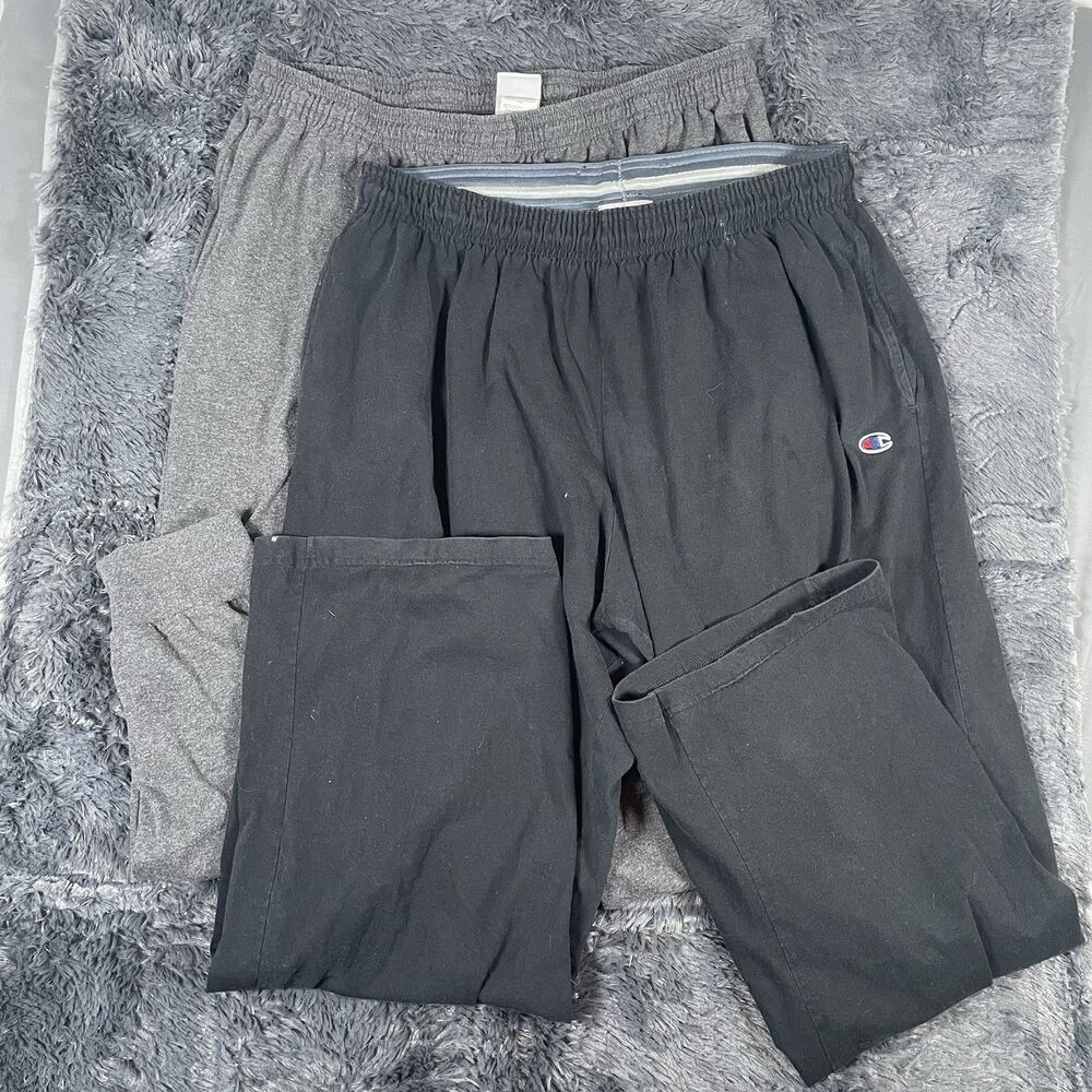 Champion Sweatpants Bundle of Two Men's Size 2XL Activewear Gym Running Training